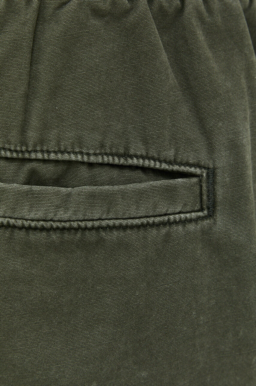 Abercrombie & Fitch Памучен къс панталон в зелено - Pepit.bg