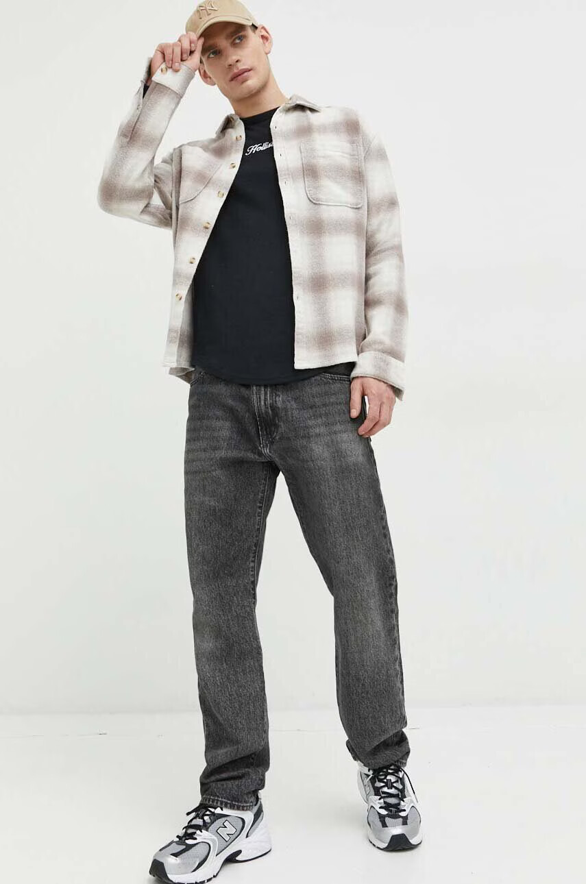 Abercrombie & Fitch Памучна риза в синьо - Pepit.bg