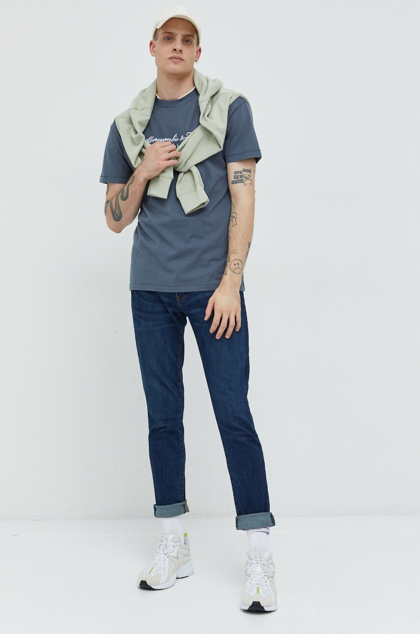 Abercrombie & Fitch Памучна тениска - Pepit.bg