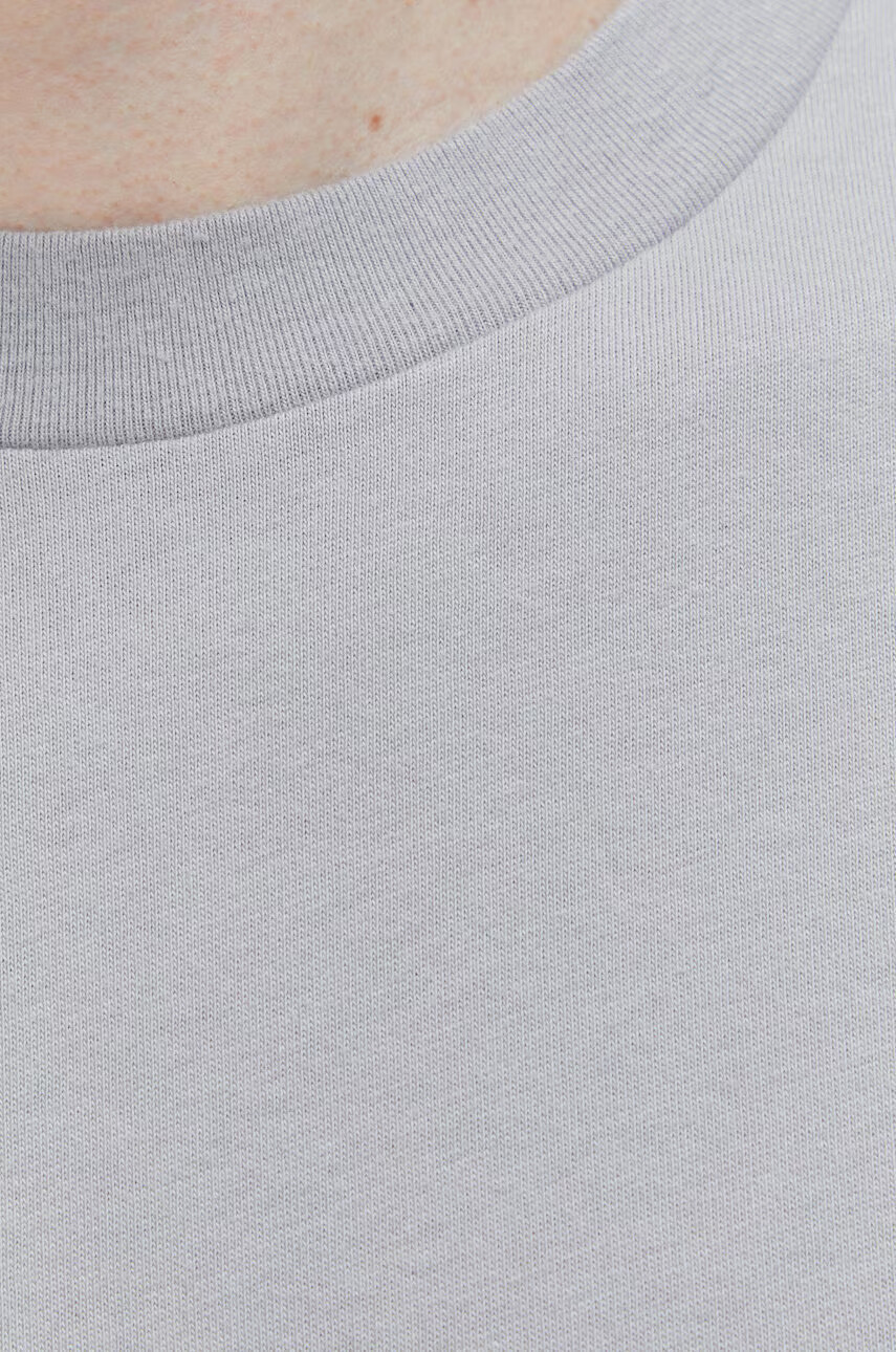 Abercrombie & Fitch Памучна тениска в сиво - Pepit.bg