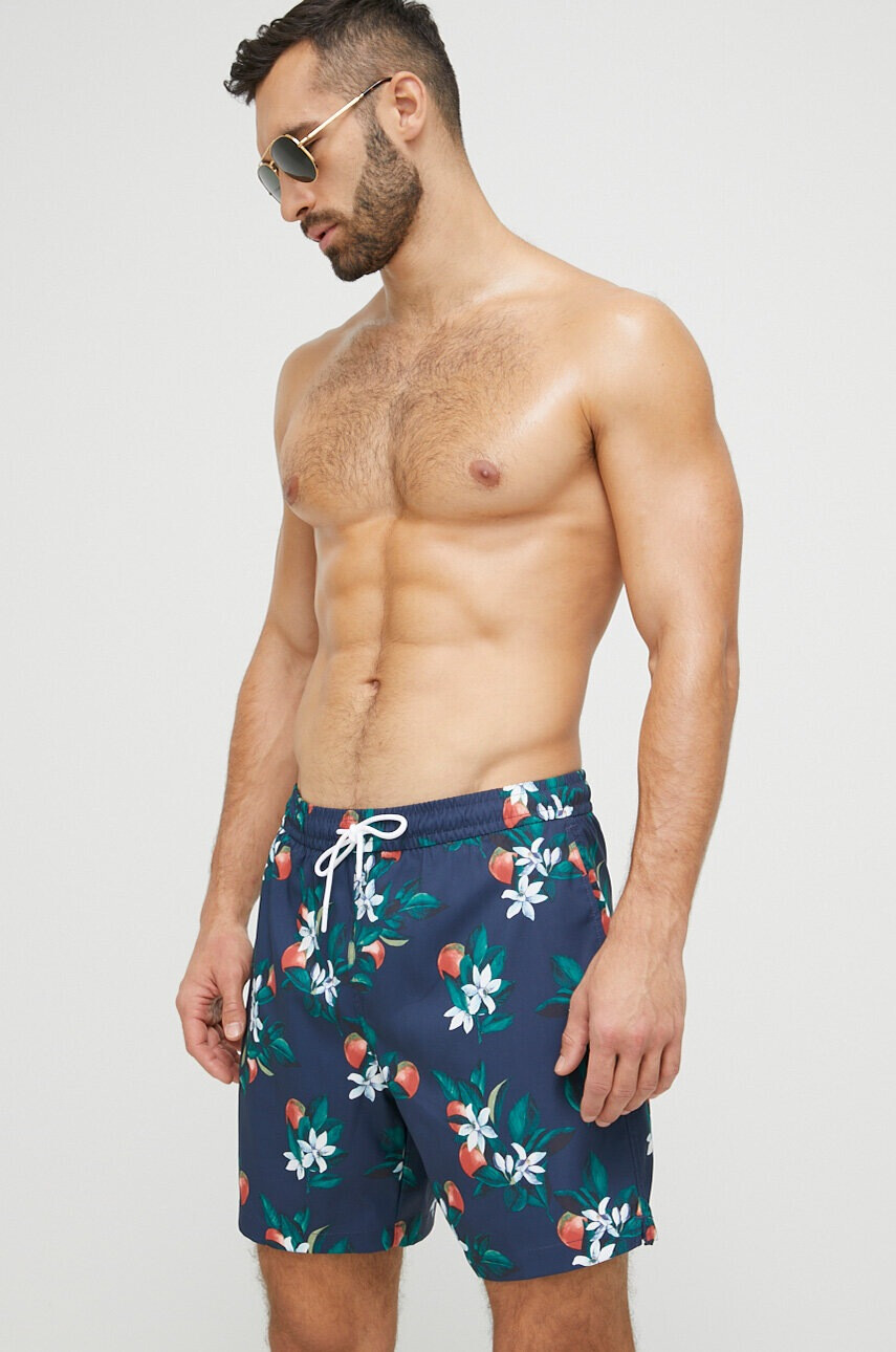 Abercrombie & Fitch Плувни шорти в тъмносиньо - Pepit.bg