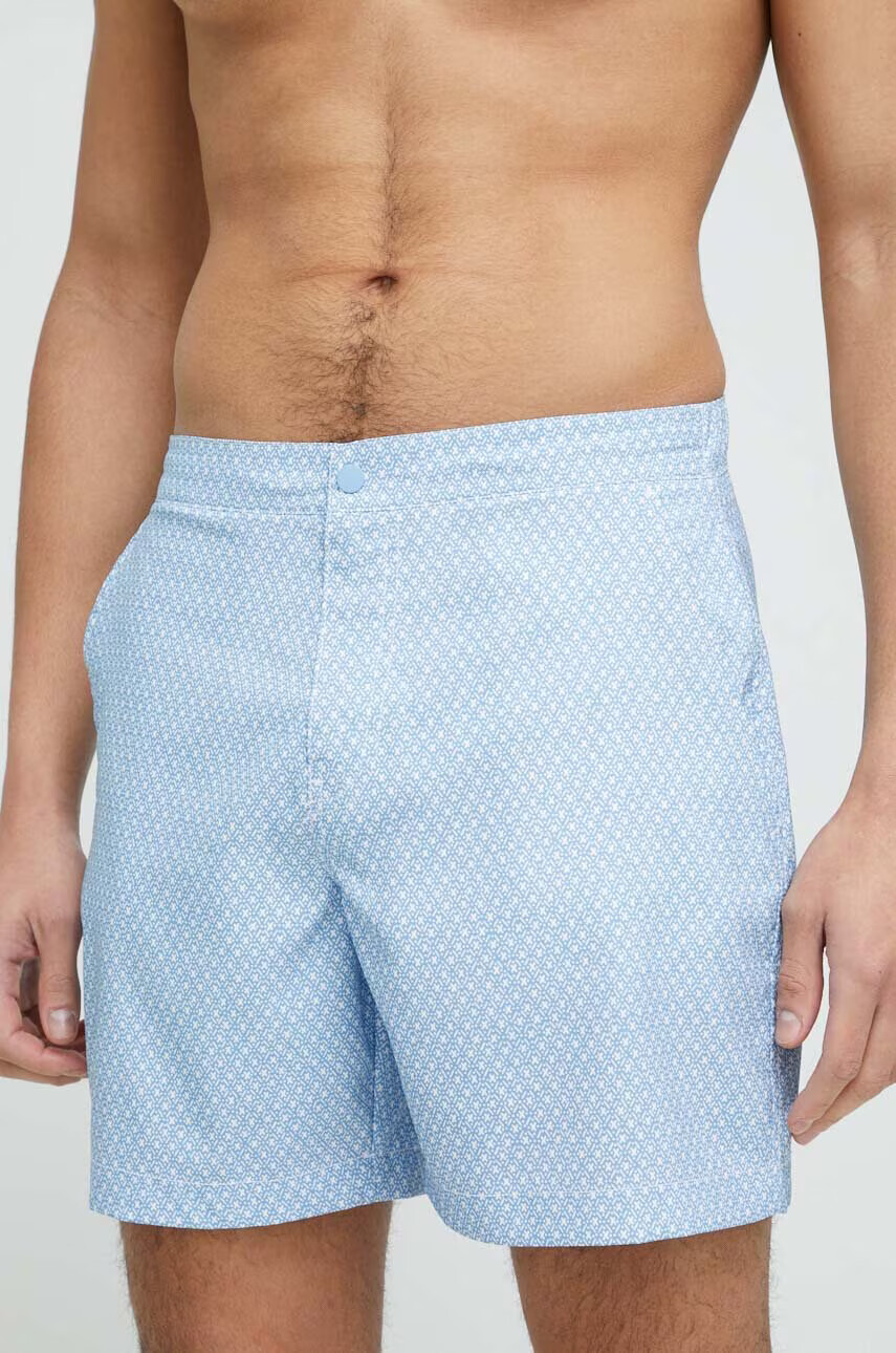 Abercrombie & Fitch Плувни шорти в синьо - Pepit.bg
