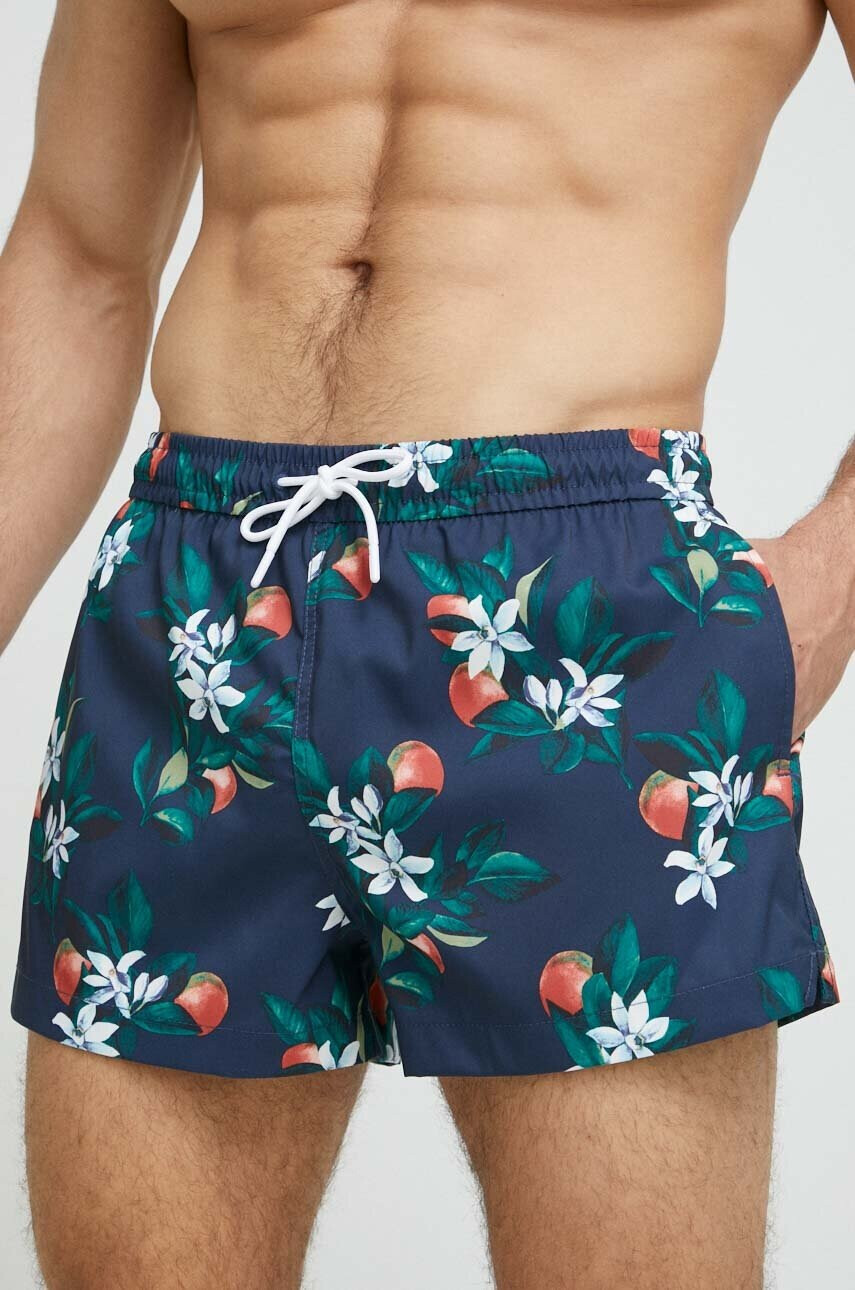 Abercrombie & Fitch Плувни шорти в синьо - Pepit.bg
