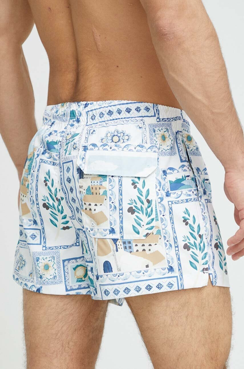 Abercrombie & Fitch Плувни шорти в синьо - Pepit.bg