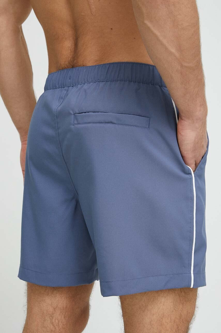 Abercrombie & Fitch Плувни шорти в синьо - Pepit.bg