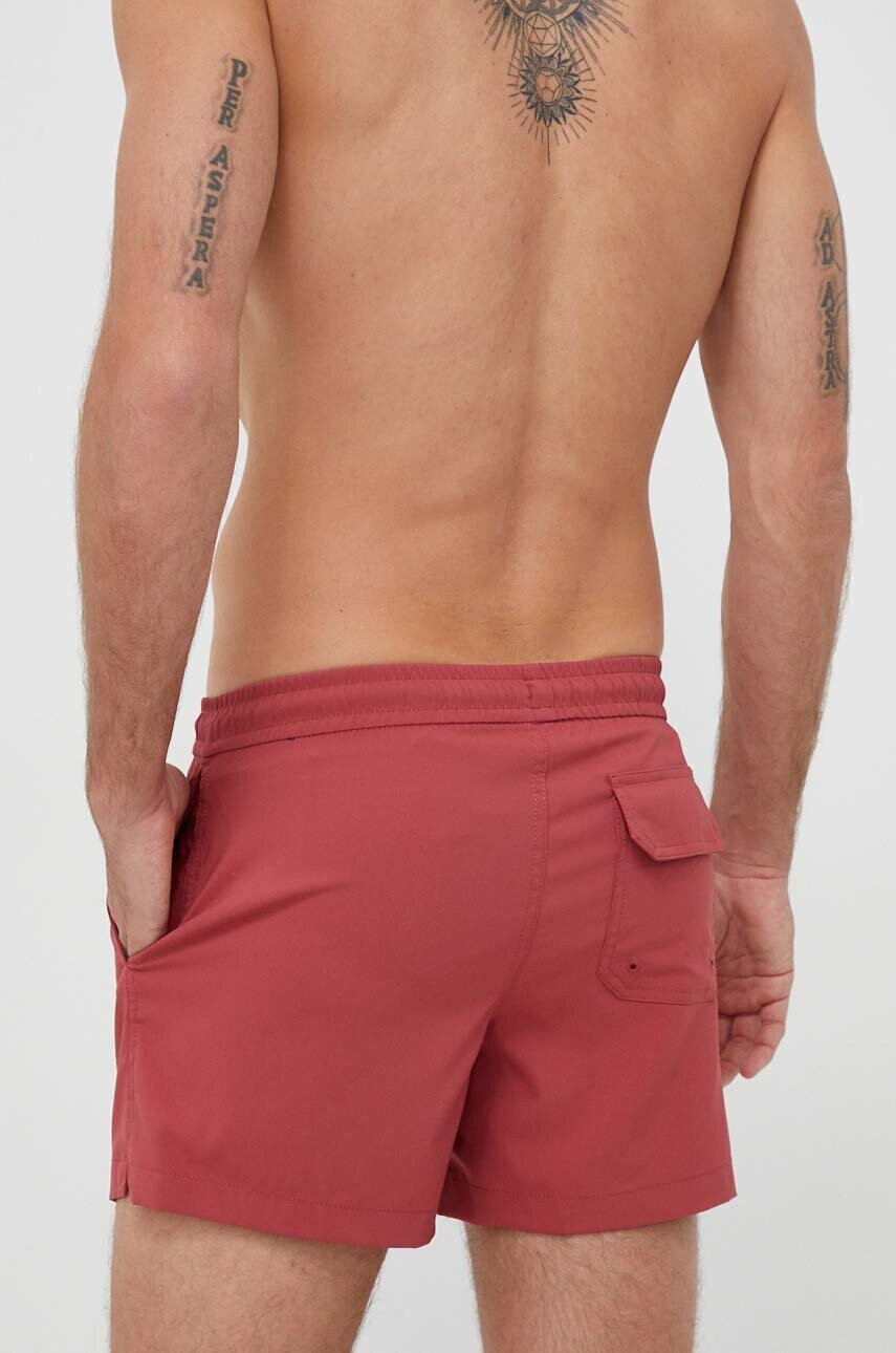 Abercrombie & Fitch Плувни шорти в червено - Pepit.bg
