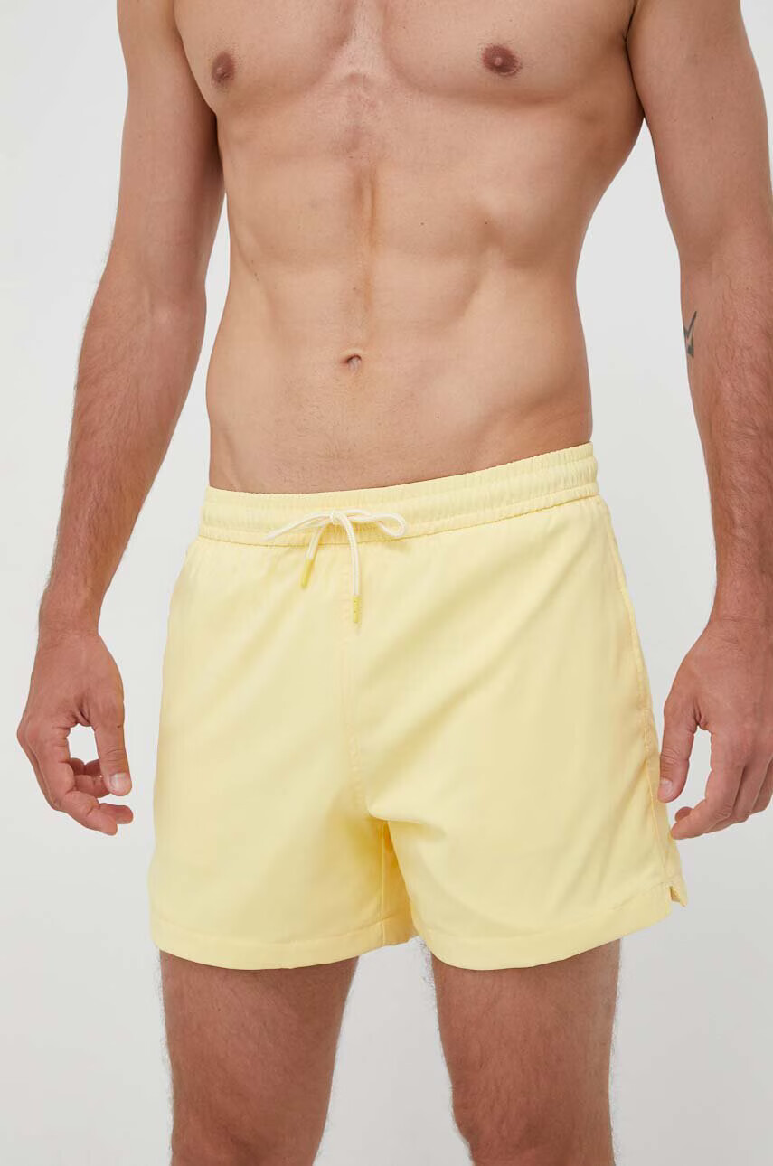 Abercrombie & Fitch Плувни шорти в жълто - Pepit.bg