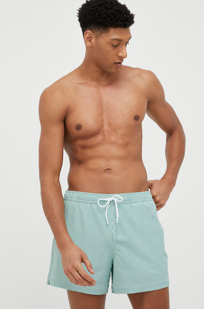 Abercrombie & Fitch Плувни шорти в зелено - Pepit.bg
