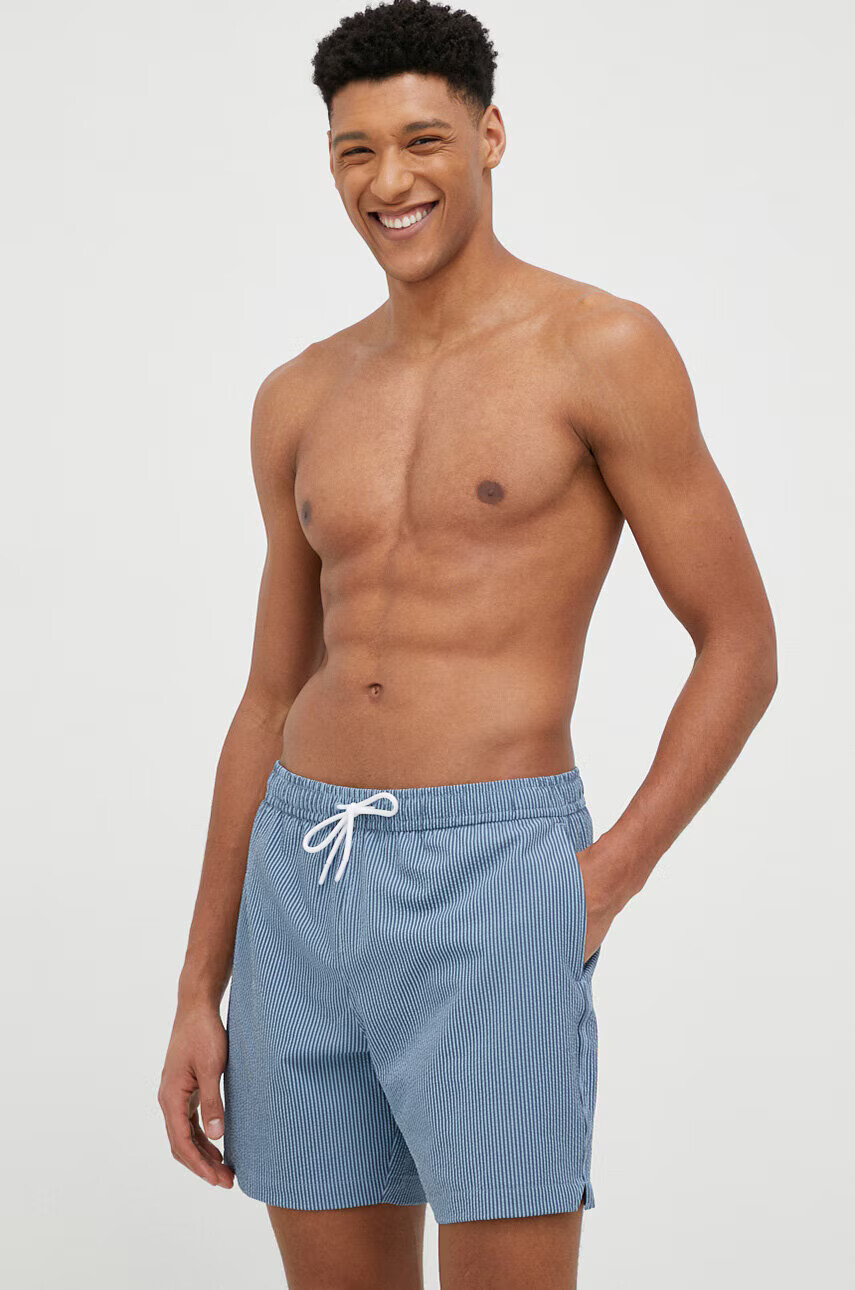 Abercrombie & Fitch Плувни шорти в тъмносиньо - Pepit.bg