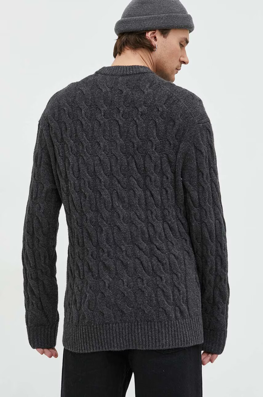 Abercrombie & Fitch Пуловер мъжки в сиво - Pepit.bg