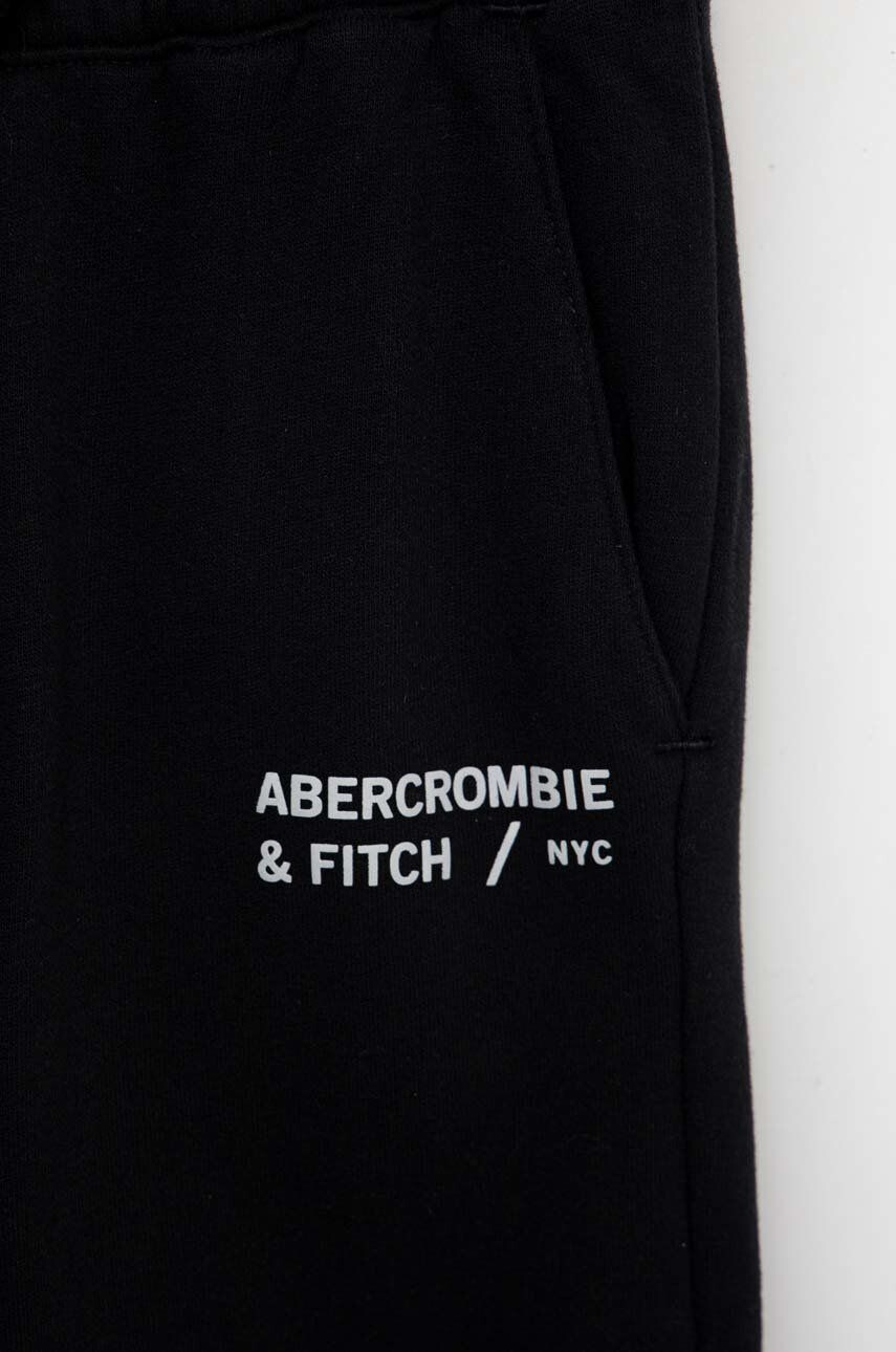 Abercrombie & Fitch Спортен панталон в черно с принт - Pepit.bg