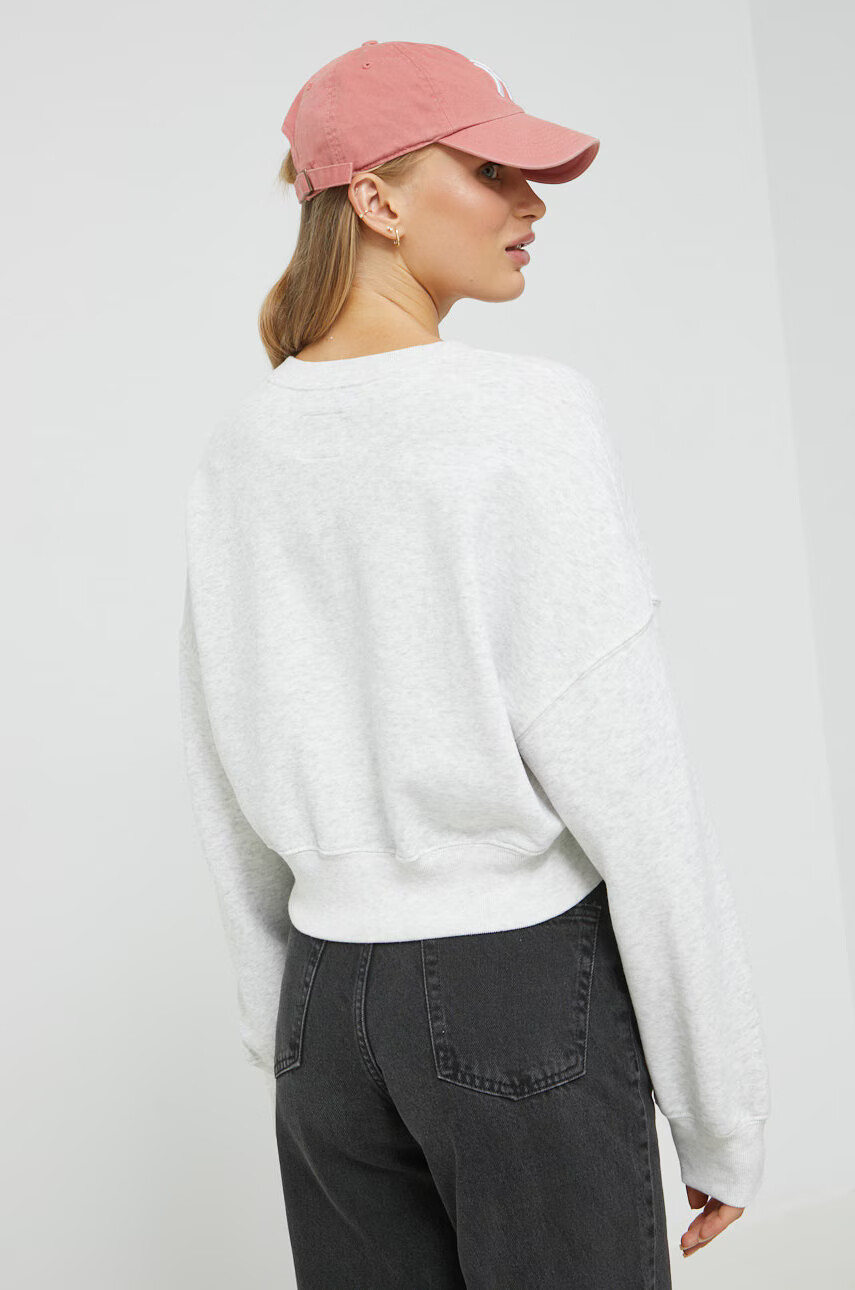 Abercrombie & Fitch Суичър в сиво с апликация - Pepit.bg
