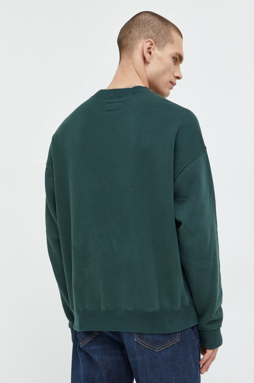 Abercrombie & Fitch Суичър в зелено с принт - Pepit.bg