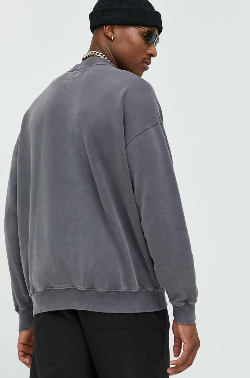 Abercrombie & Fitch Суичър в сиво с десен - Pepit.bg