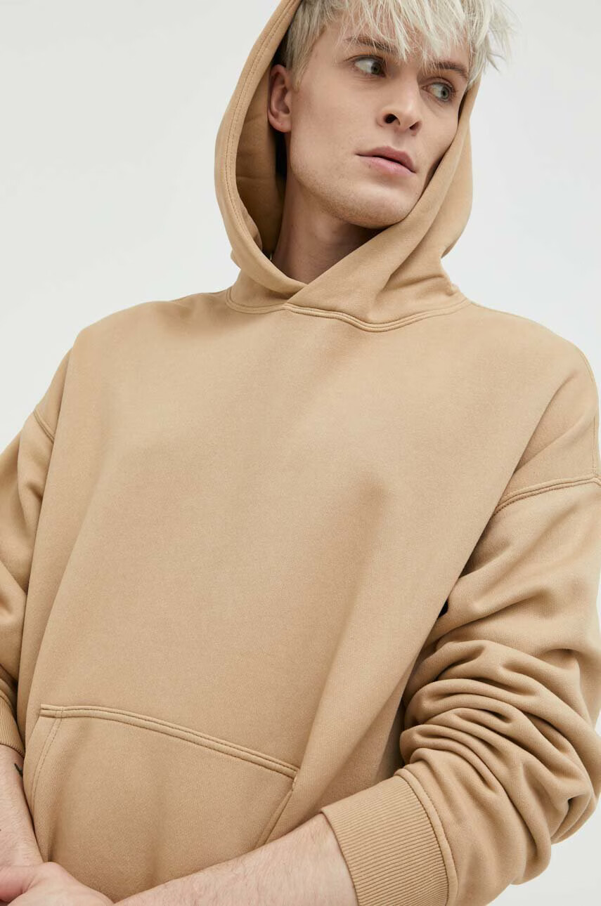Abercrombie & Fitch Суичър в бяло с изчистен дизайн - Pepit.bg