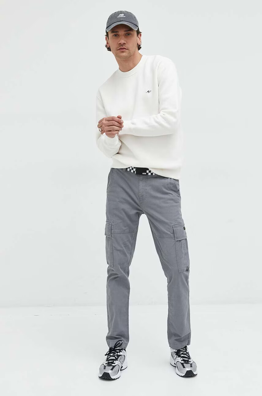 Abercrombie & Fitch Суичър в бежово с изчистен дизайн - Pepit.bg