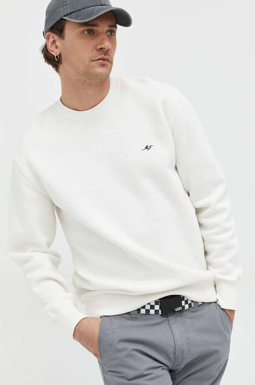 Abercrombie & Fitch Суичър в бежово с изчистен дизайн - Pepit.bg