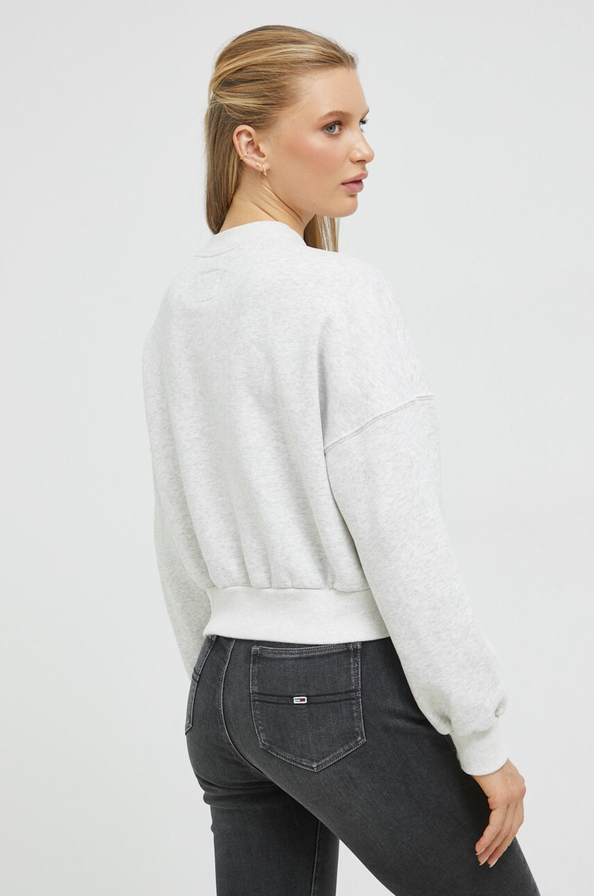 Abercrombie & Fitch Суичър в сиво с апликация - Pepit.bg