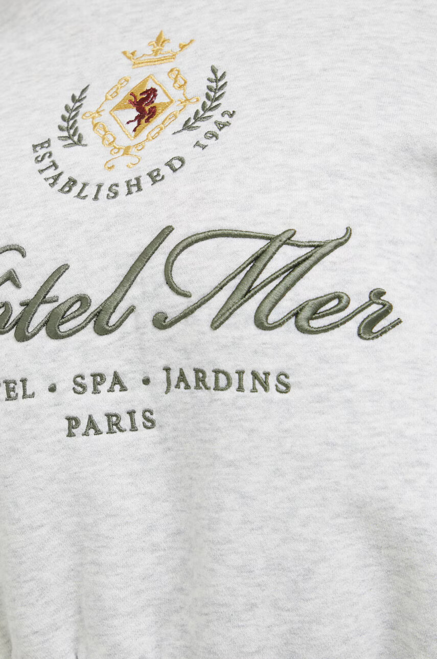 Abercrombie & Fitch Суичър в сиво с апликация - Pepit.bg