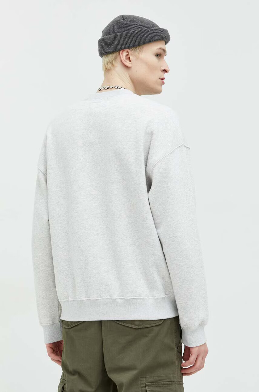 Abercrombie & Fitch Суичър в сиво с принт - Pepit.bg
