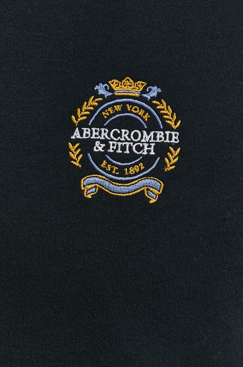 Abercrombie & Fitch Суичър в черно с апликация - Pepit.bg