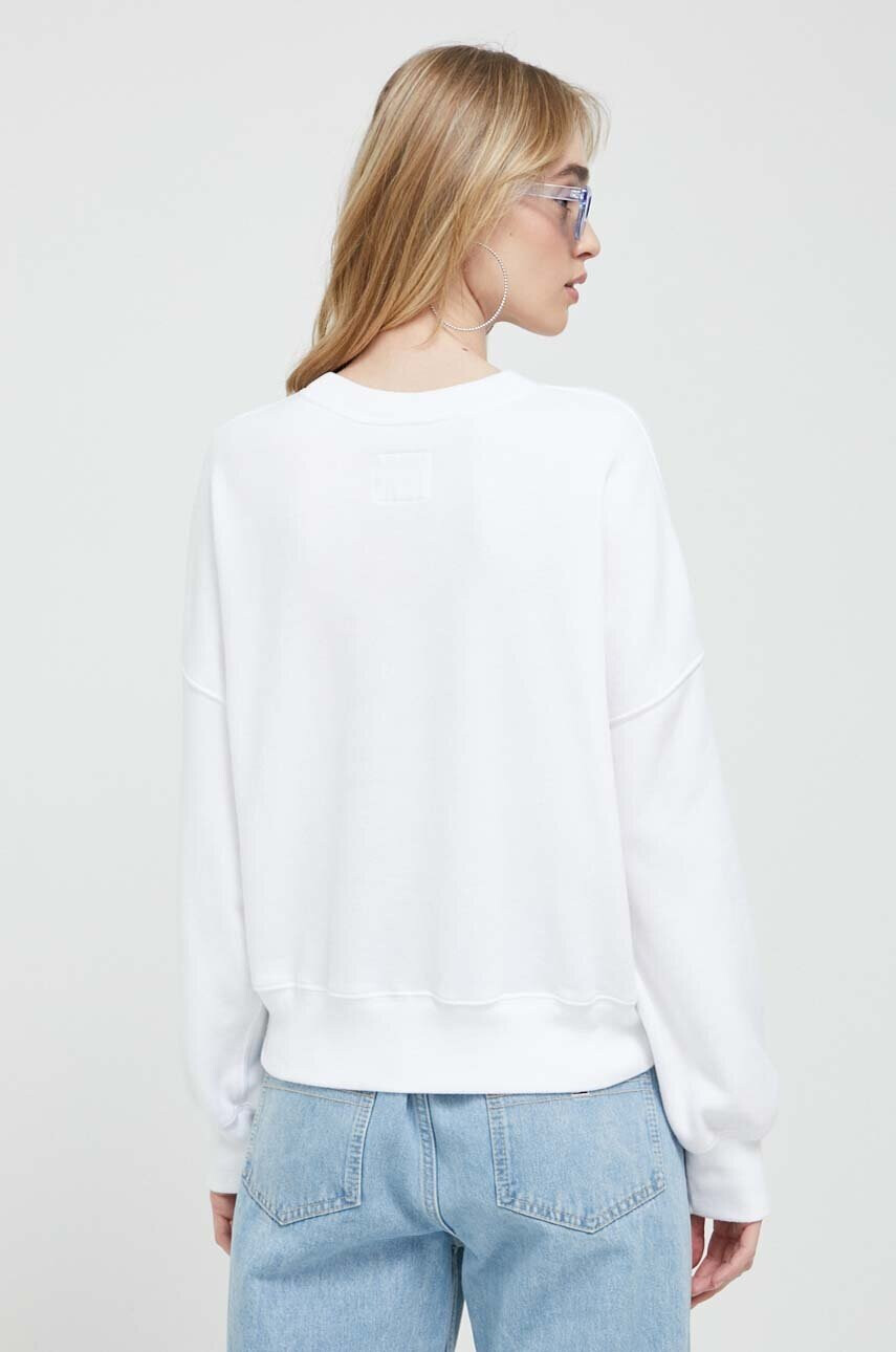Abercrombie & Fitch Суичър в бяло с апликация - Pepit.bg