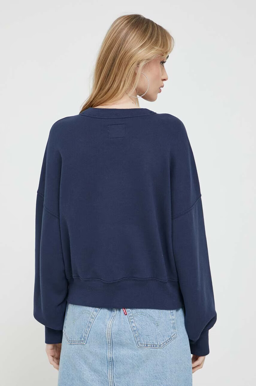 Abercrombie & Fitch Суичър в тъмносиньо с апликация - Pepit.bg