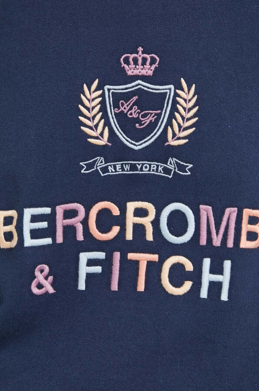 Abercrombie & Fitch Суичър в тъмносиньо с апликация - Pepit.bg