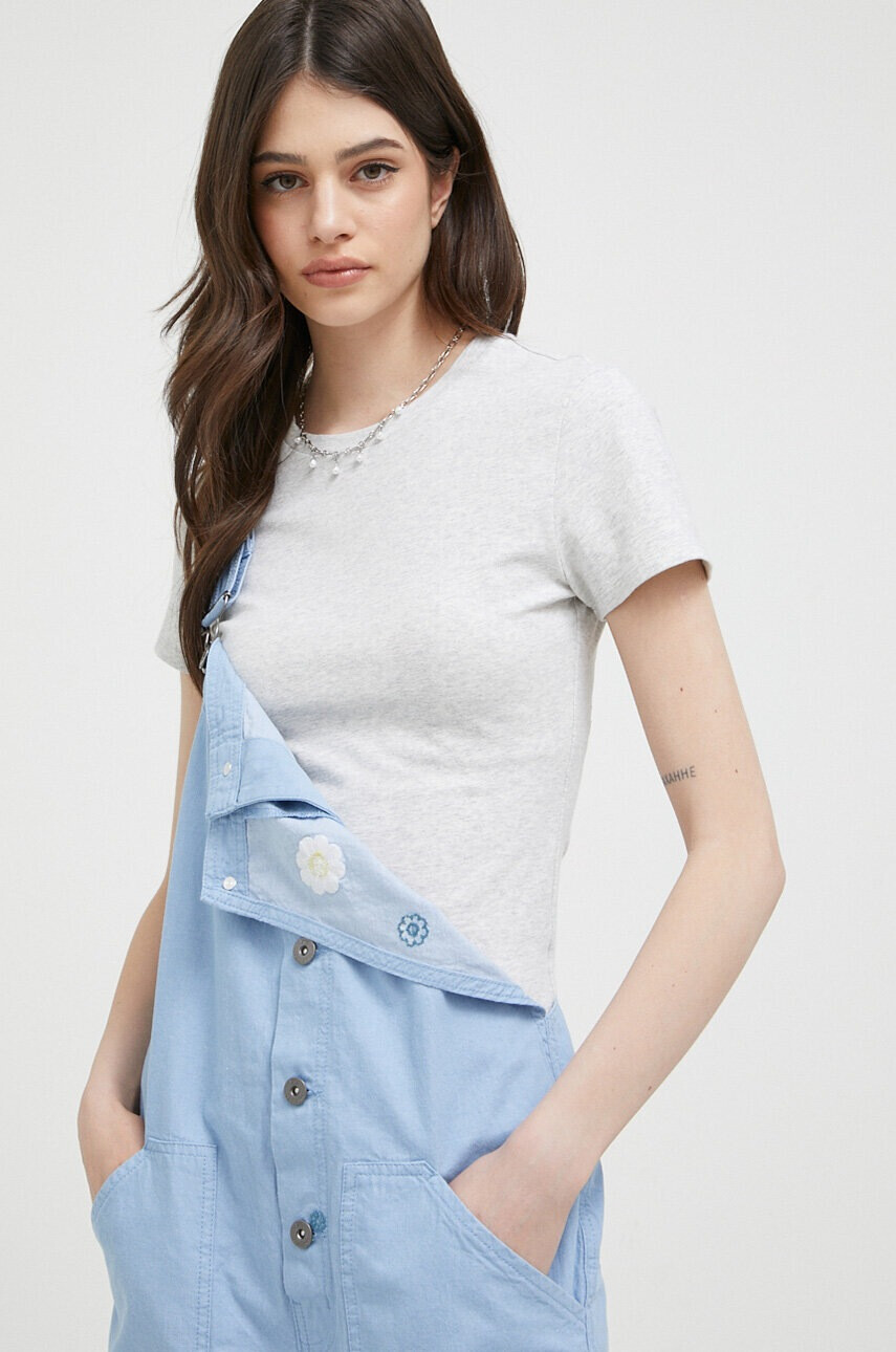 Abercrombie & Fitch Тениска в сиво - Pepit.bg