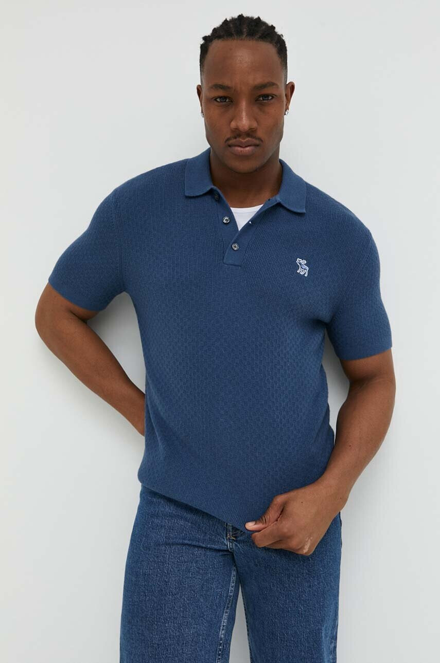 Abercrombie & Fitch Тениска с яка - Pepit.bg