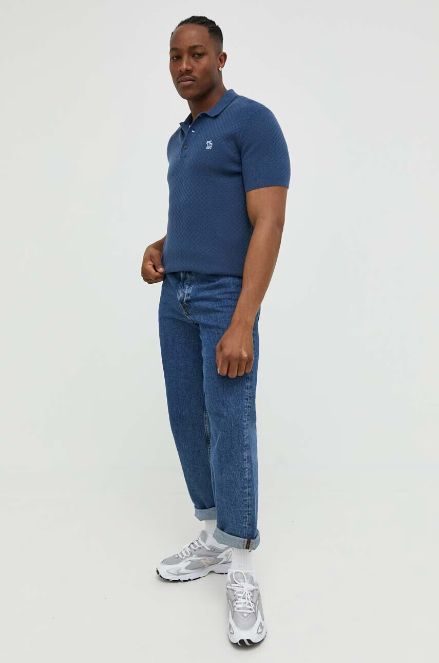 Abercrombie & Fitch Тениска с яка - Pepit.bg