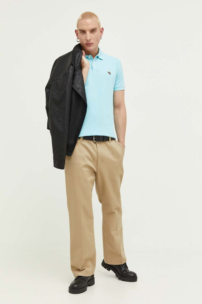 Abercrombie & Fitch Тениска с яка - Pepit.bg