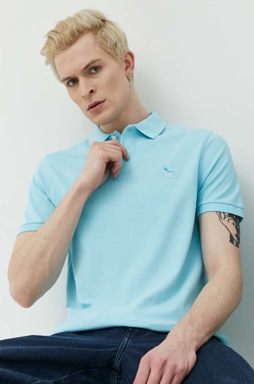 Abercrombie & Fitch Тениска с яка - Pepit.bg