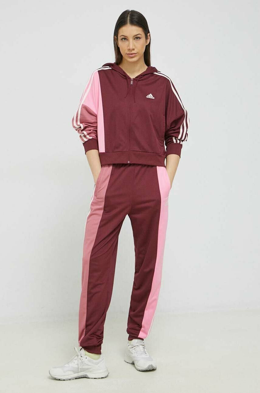 adidas Анцуг дамски в бордо - Pepit.bg