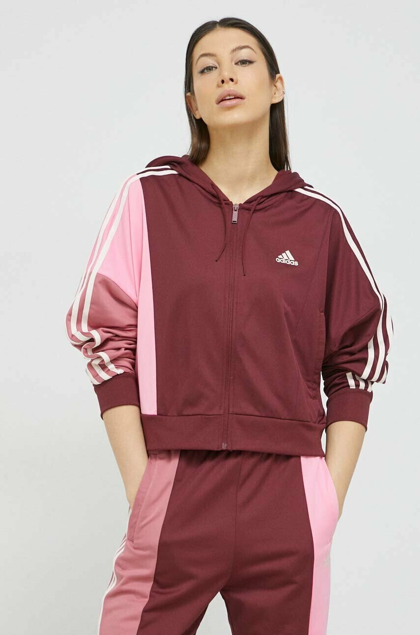 adidas Анцуг дамски в бордо - Pepit.bg