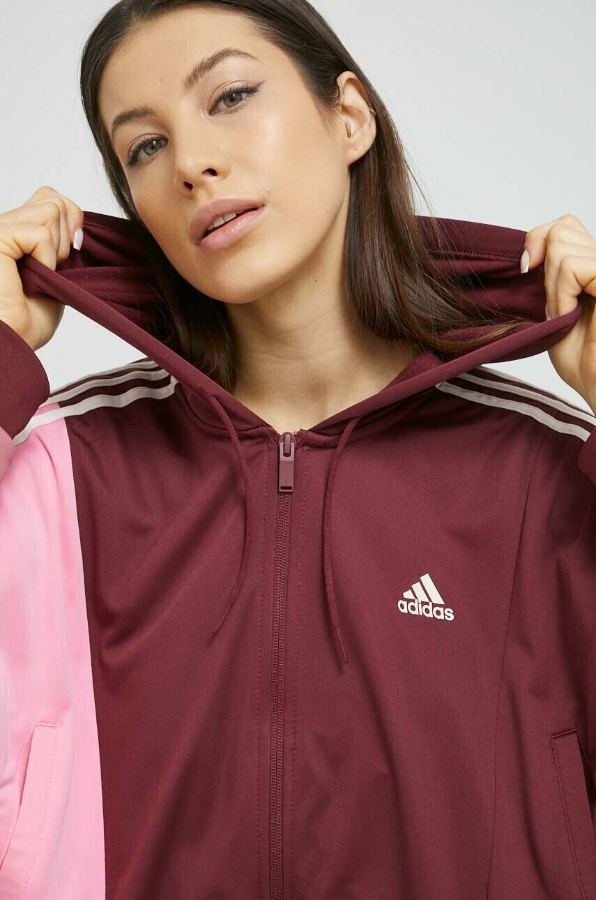 adidas Анцуг дамски в бордо - Pepit.bg