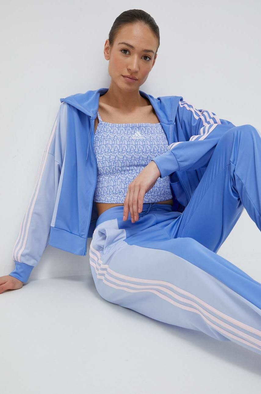 adidas Анцуг дамски в синьо - Pepit.bg