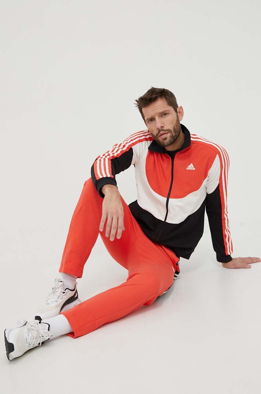 adidas Анцуг мъжки в оранжево - Pepit.bg