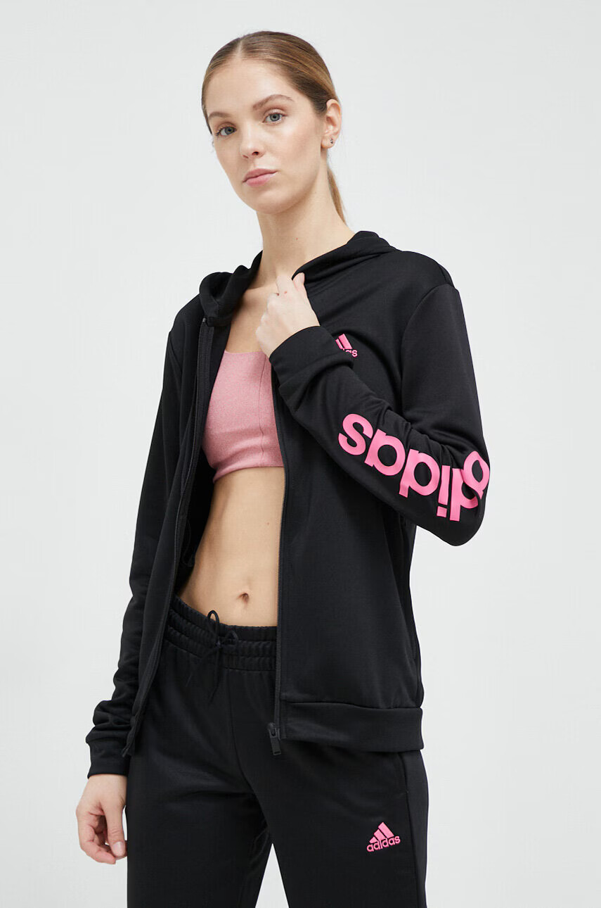 adidas Анцуг дамски в черно - Pepit.bg
