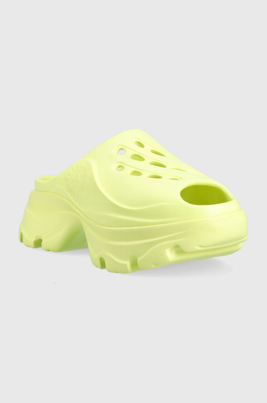 adidas by Stella McCartney Чехли x Clog Frozen в зелено с платформа - Pepit.bg