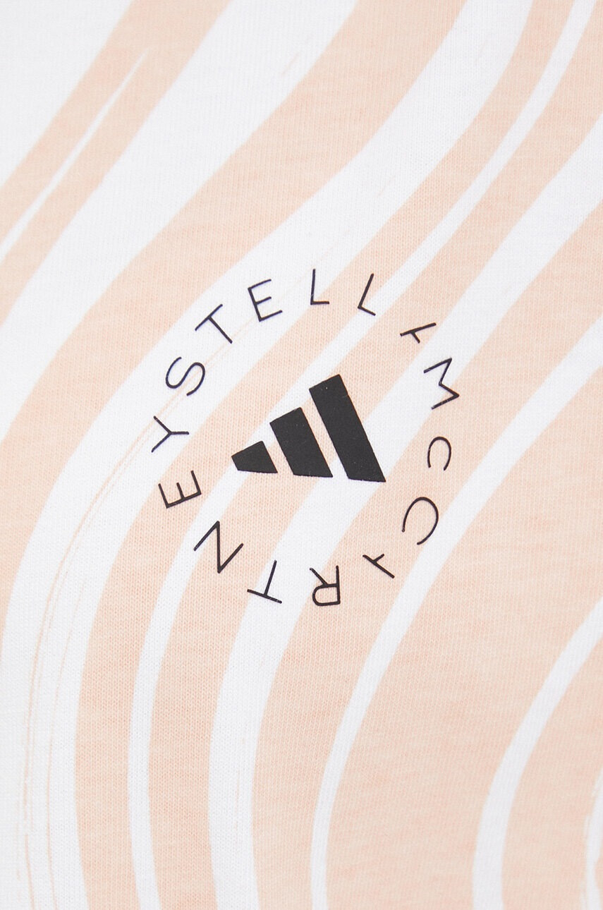 adidas by Stella McCartney Памучна тениска в оранжево - Pepit.bg