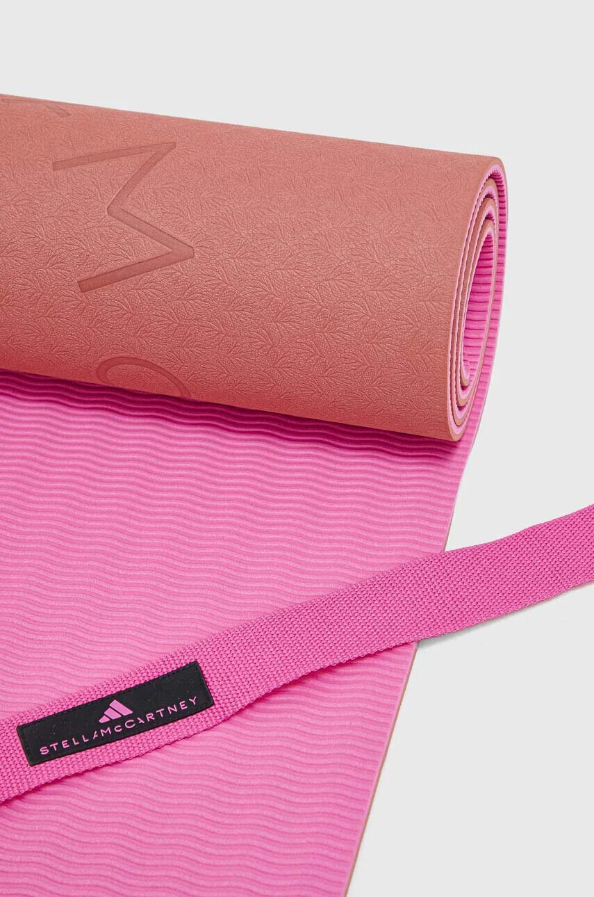 adidas by Stella McCartney Постелка за йога в розово - Pepit.bg