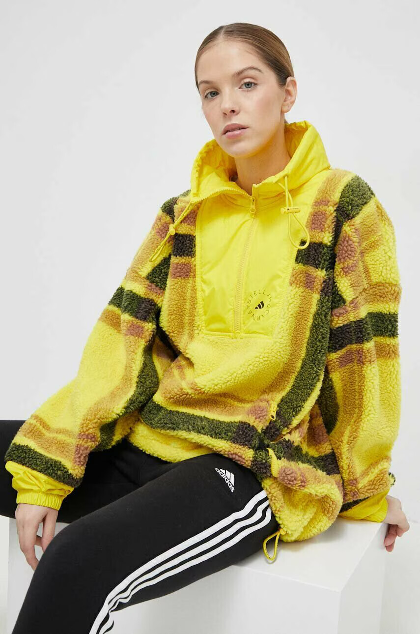 adidas by Stella McCartney Спортен суичър в жълто - Pepit.bg