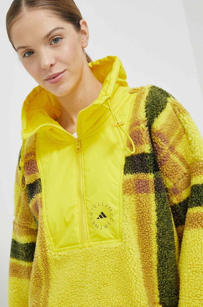 adidas by Stella McCartney Спортен суичър в жълто - Pepit.bg