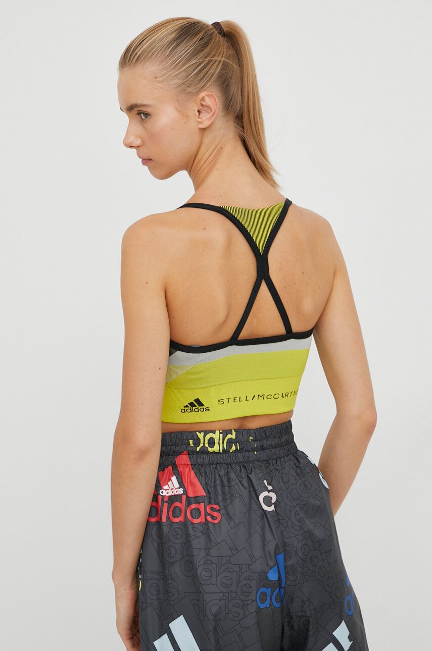 adidas by Stella McCartney Спортен сутиен TrueStrength в кафяво - Pepit.bg