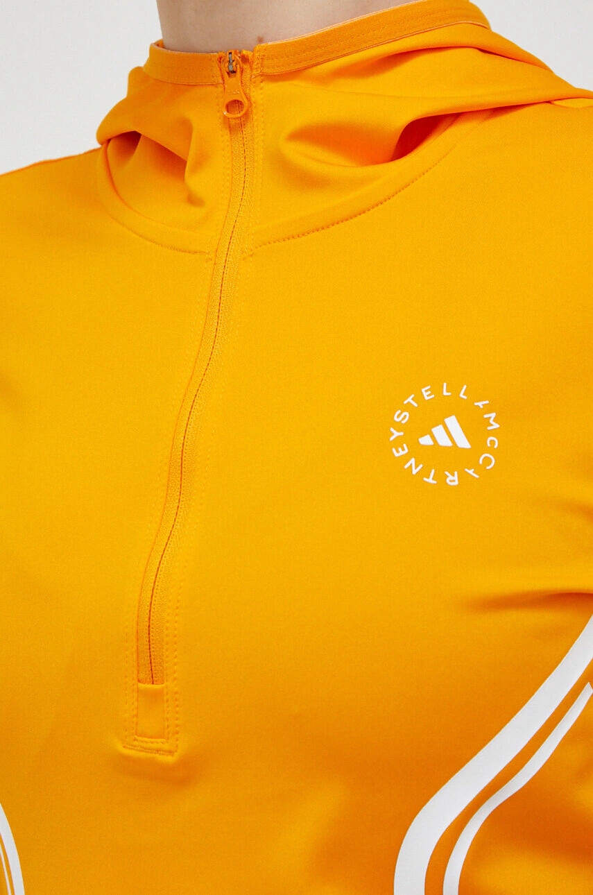 adidas by Stella McCartney Суичър за джогинг TruePace в жълто с качулка с принт - Pepit.bg
