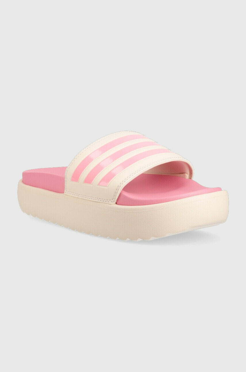 adidas Чехли В розово с платформа - Pepit.bg