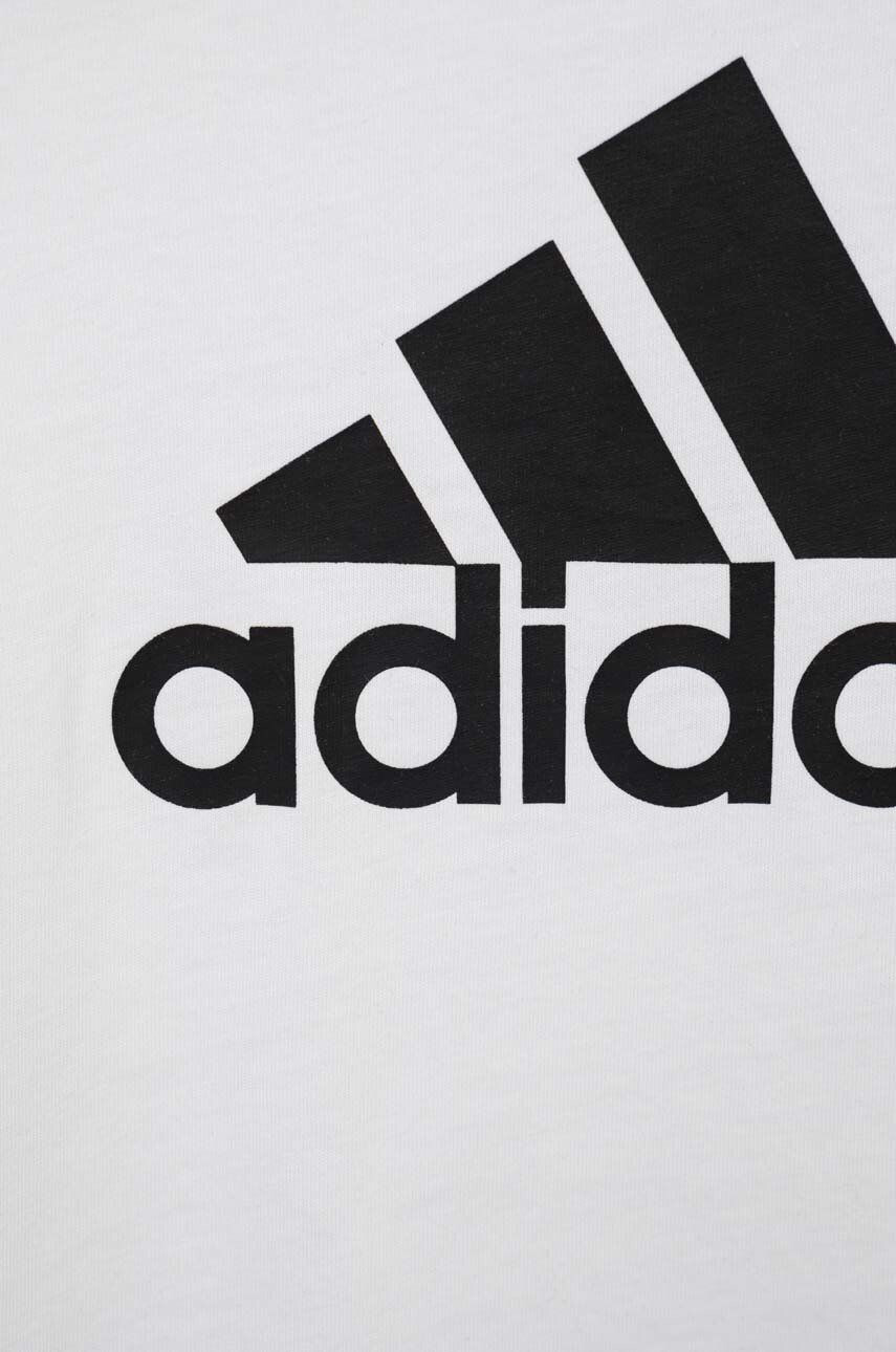 adidas Детска памучна тениска G BL в бяло - Pepit.bg