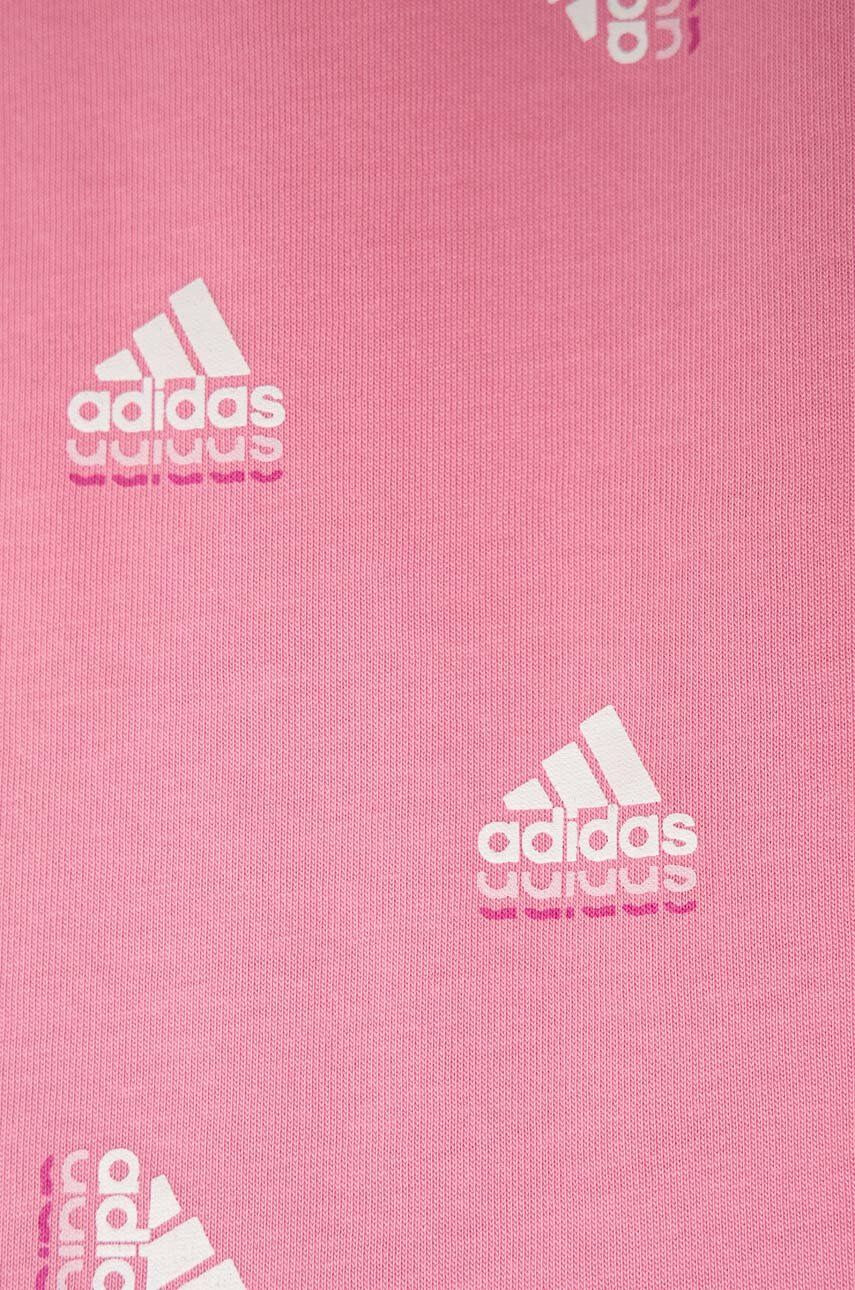 adidas Детска памучна тениска LK BLUV CO в розово - Pepit.bg