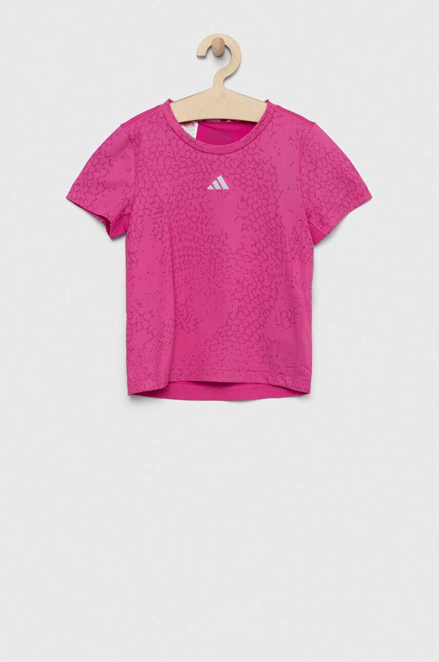 adidas Детска тениска G RUN TEE в лилаво - Pepit.bg